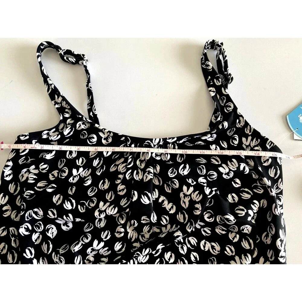 Swim Solutions & Separates Women’s Size 10 Swim Suit Top NWT New W/tags Black - Picture 14 of 16